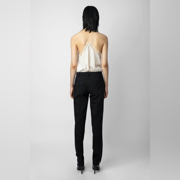 Zadig & Voltaire | Prune Zip Crepe Pant - Picture 3 of 6